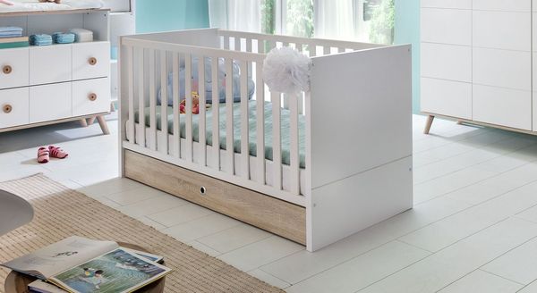 Babybett Beano mit Lattenrost und Schlupfsprossen