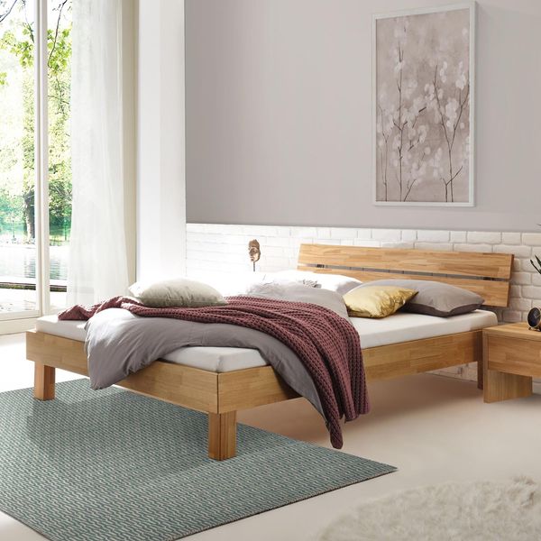 Bett Advira Kernbuche Massivholz