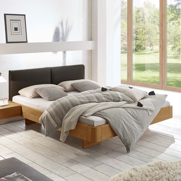 Bett Vallenar Eiche Massivholz Natur