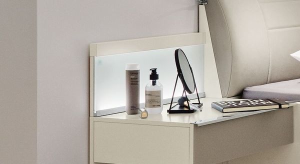 MUSTERRING Nachttisch-Aufsatzpaneel San Diego Weiß