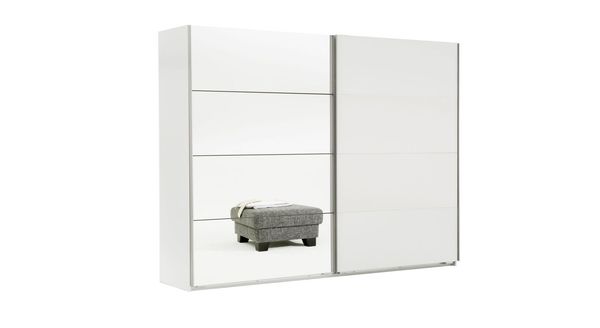 Schwebetüren-Kleiderschrank Arba mit Spiegel