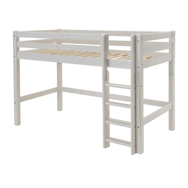 Midi-Hochbett Kids Paradise Kiefer Massivholz mit Lattenrost