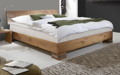 Boxspringbett aus Massivholz Mexiana