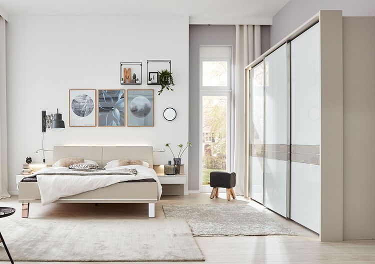 Schlafzimmer Grau