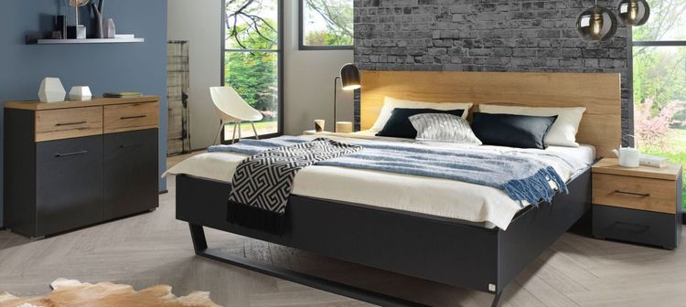 Schlafzimmer modern Bett Azula