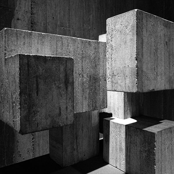 Graue Betonwand Schlafzimmer