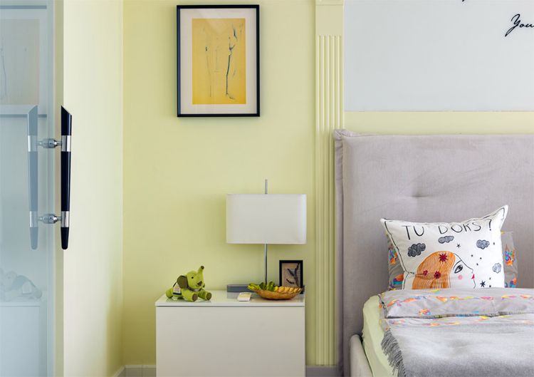 Schlafzimmer in Pastell