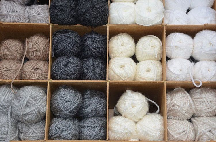 Wolle aus Kid Mohair