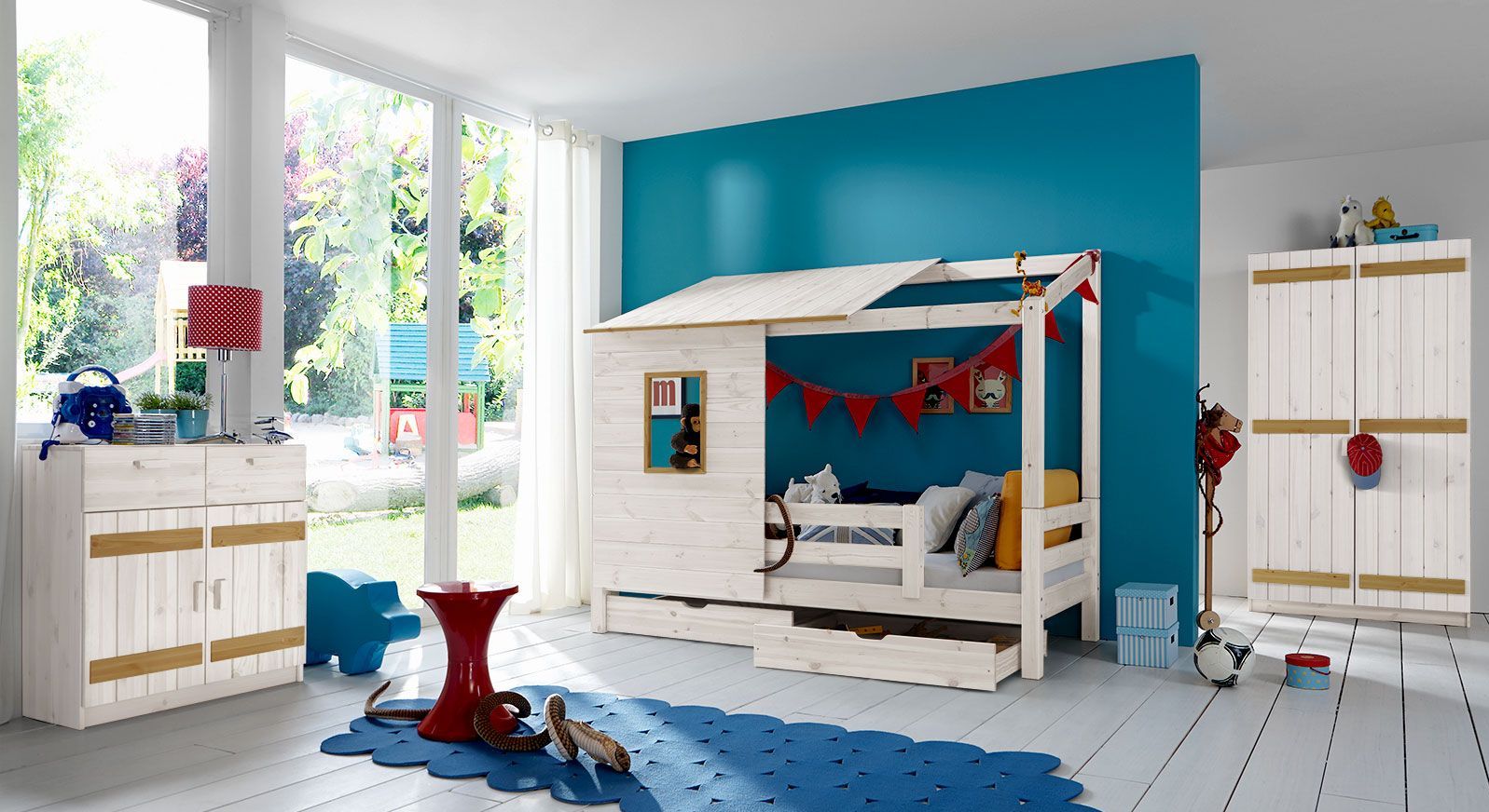 Abenteuerbett Kids Paradise mit Kinderzimmer-Zubehör kaufen
