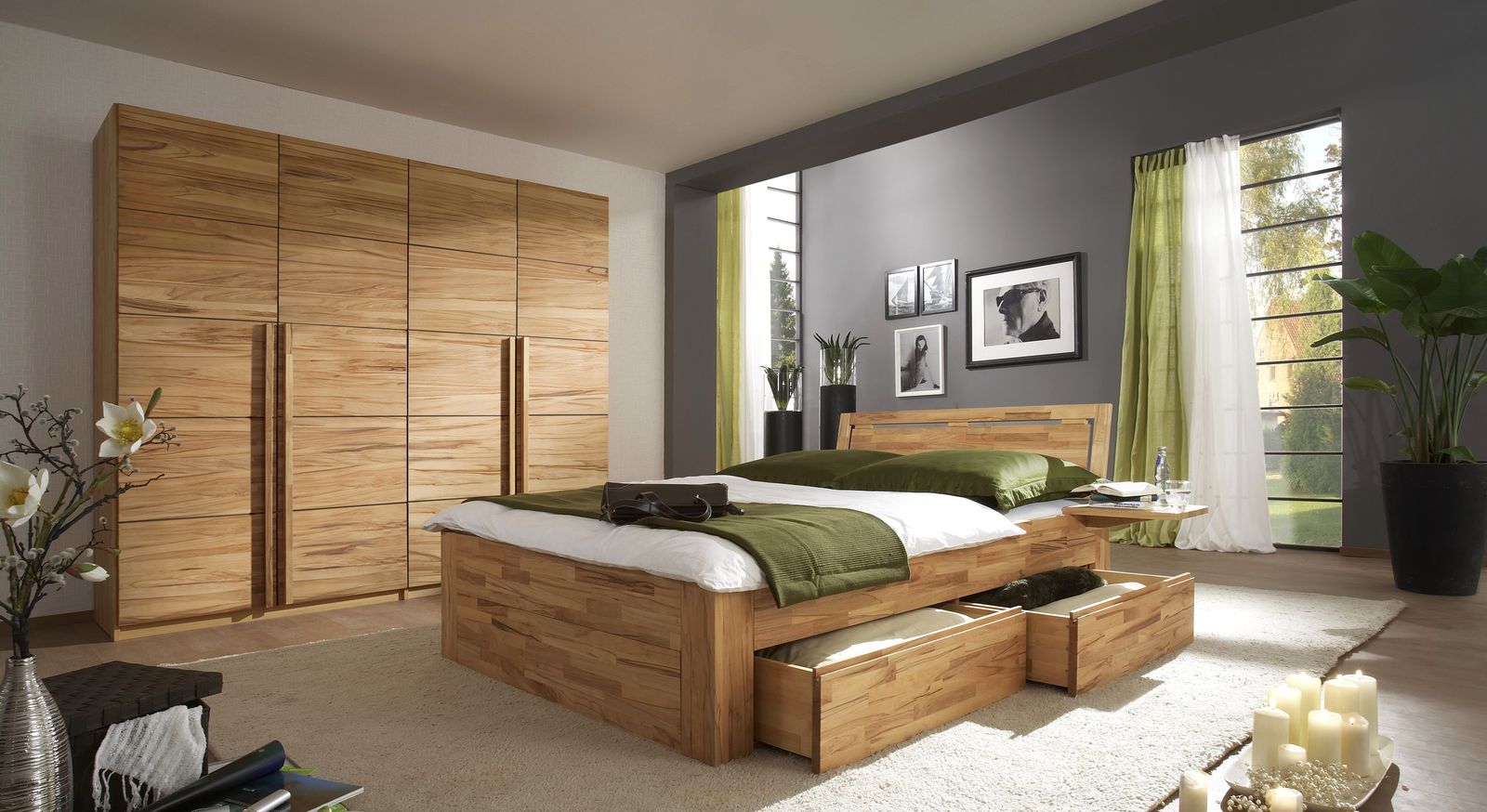 Komplett-Schlafzimmer aus Massivholz - Andalucia