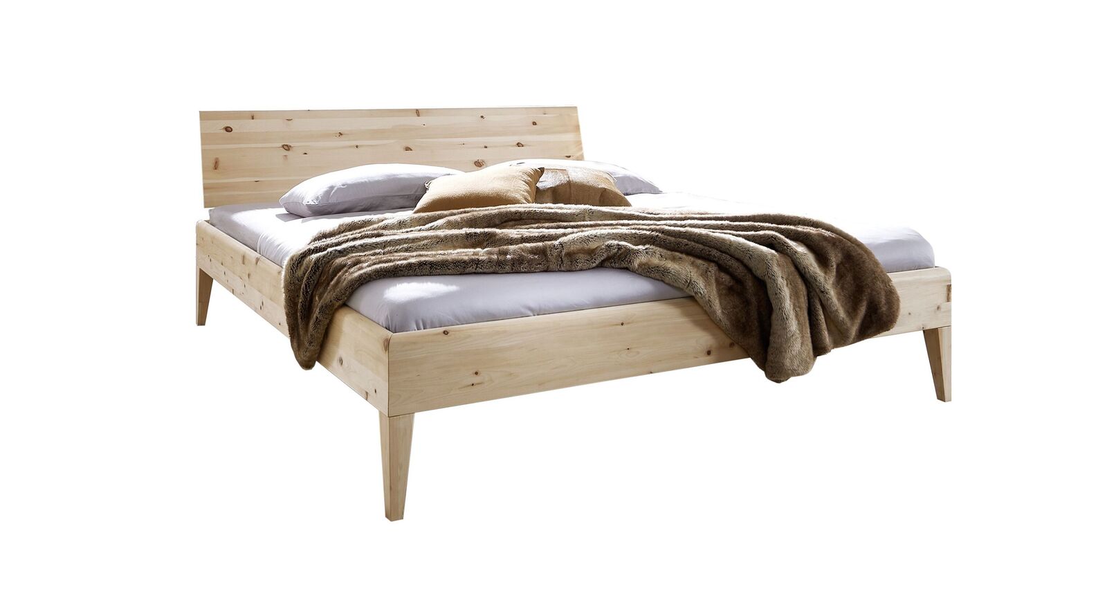 Elegantes Bett Alistra aus Zirbenholz
