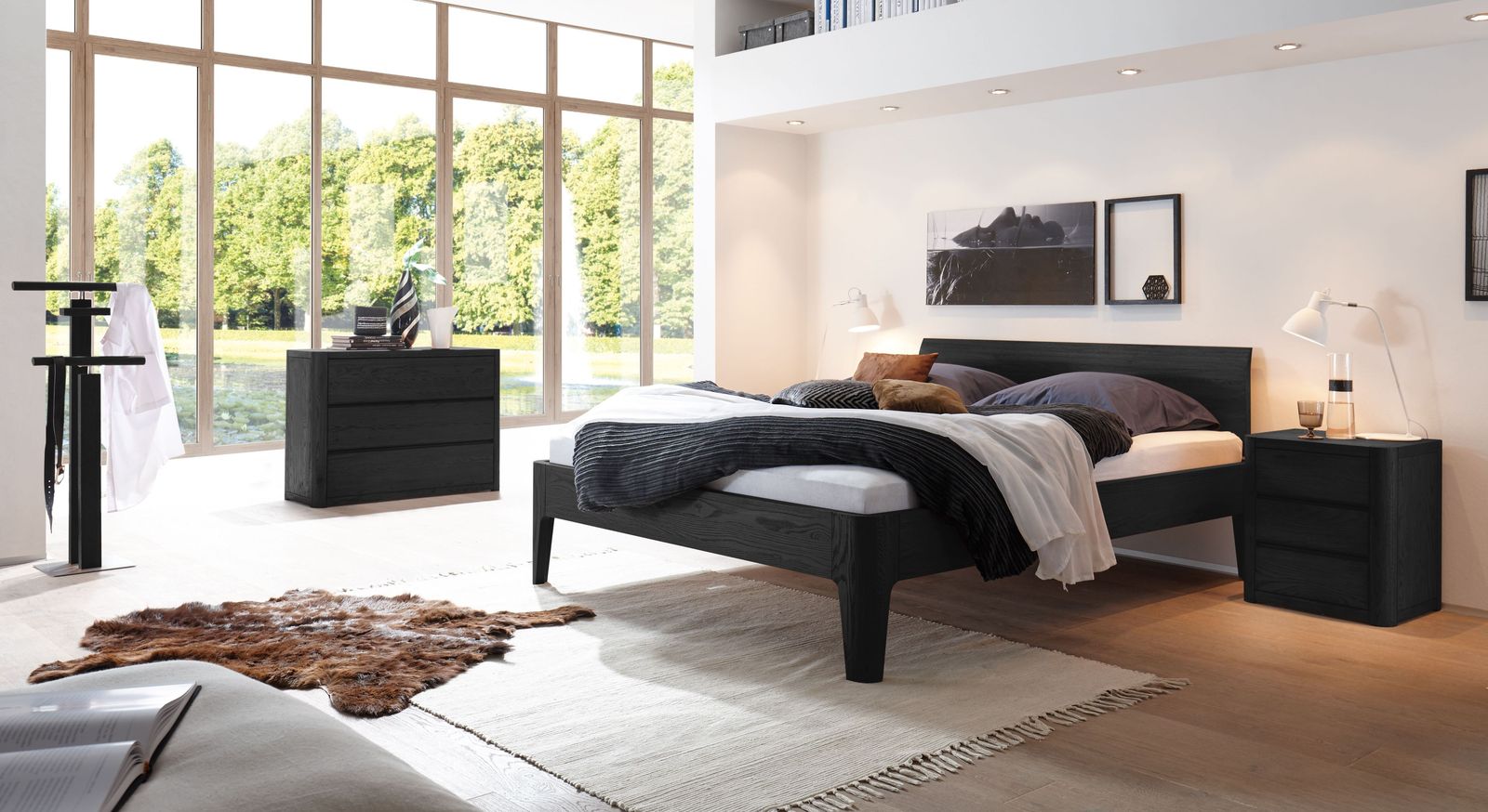Bett Ambato mit passenden Schlafzimmer-Möbeln