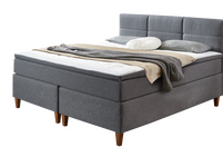 Klassisches Bett Marek in Grau