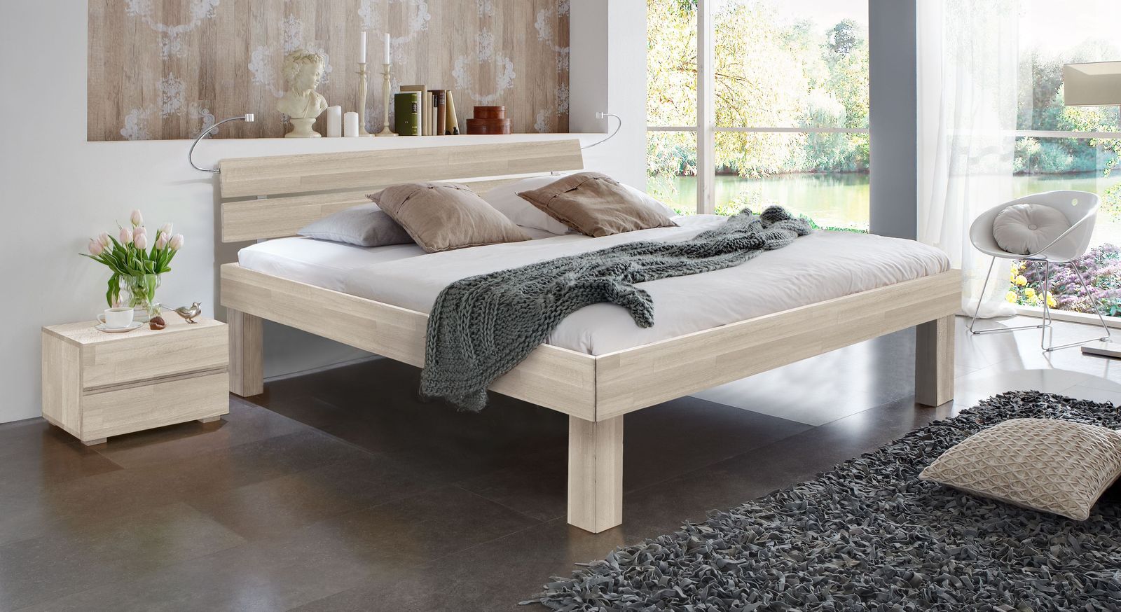 Bett mit hoher Liegefläche - Bett Madrid Komfort | BETTEN.de