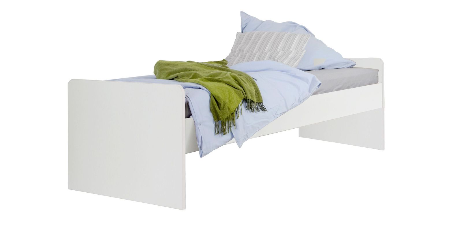 Jugendbett ohne Bettschublade in Weiß
