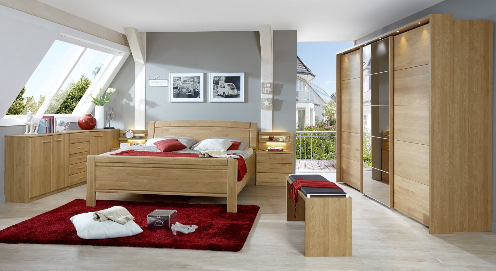 Komplettschlafzimmer Quebo im komfortablen Landhausstil