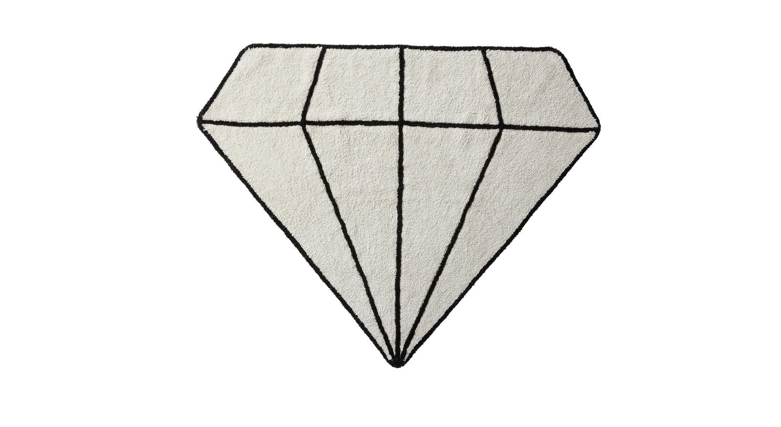 LIFETIME Teppich Princess Diamonds aus recycelter Baumwolle