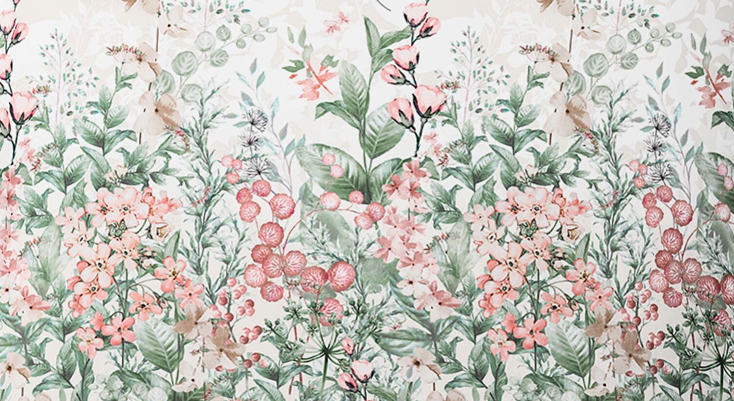 Mako-Satin Bettwäsche Kleine Wolke Jardin mit verspieltem floralem Motiv