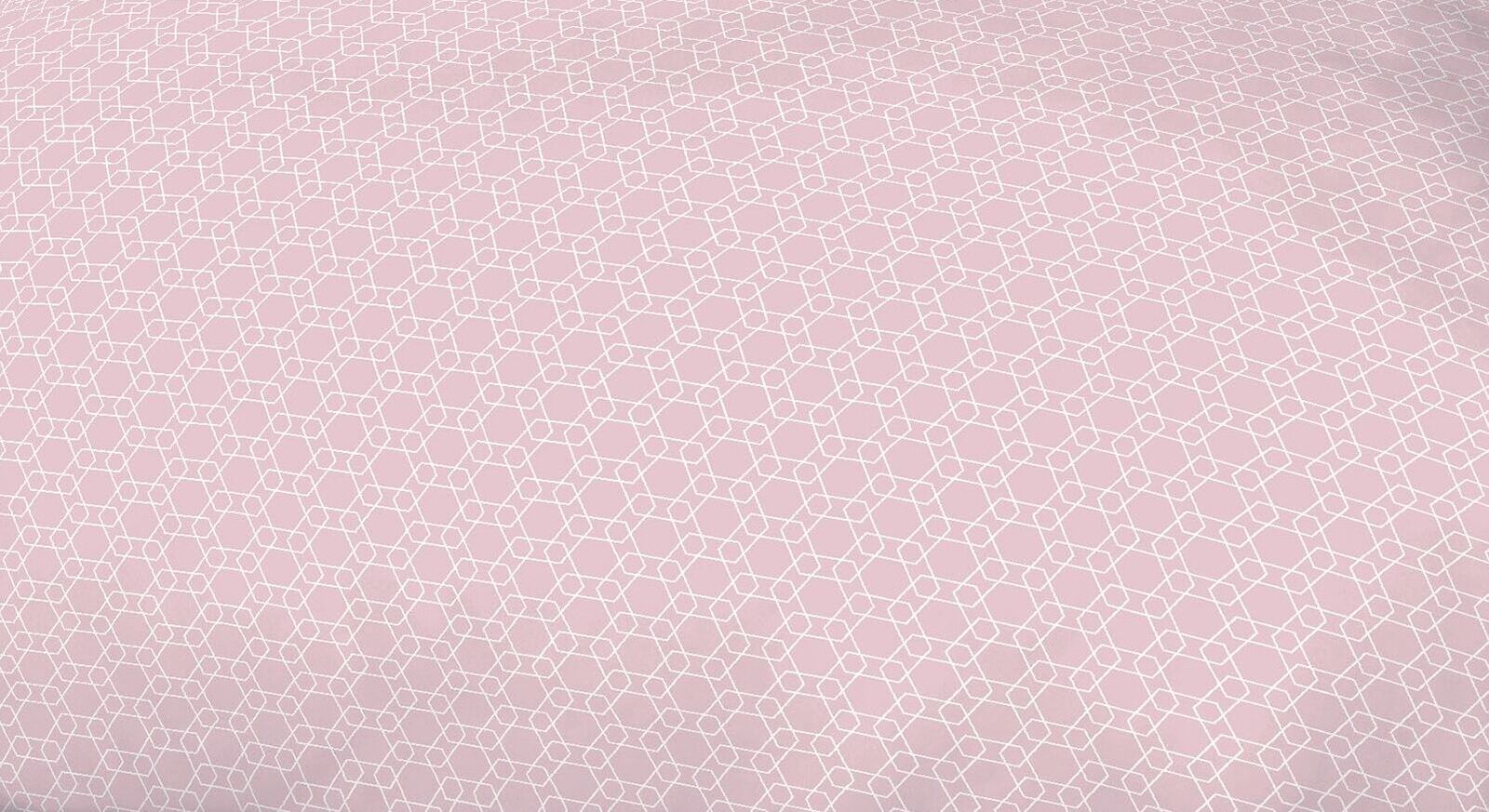 Mako-Satin Bettwäsche Pink Cloud mit grafischem Muster