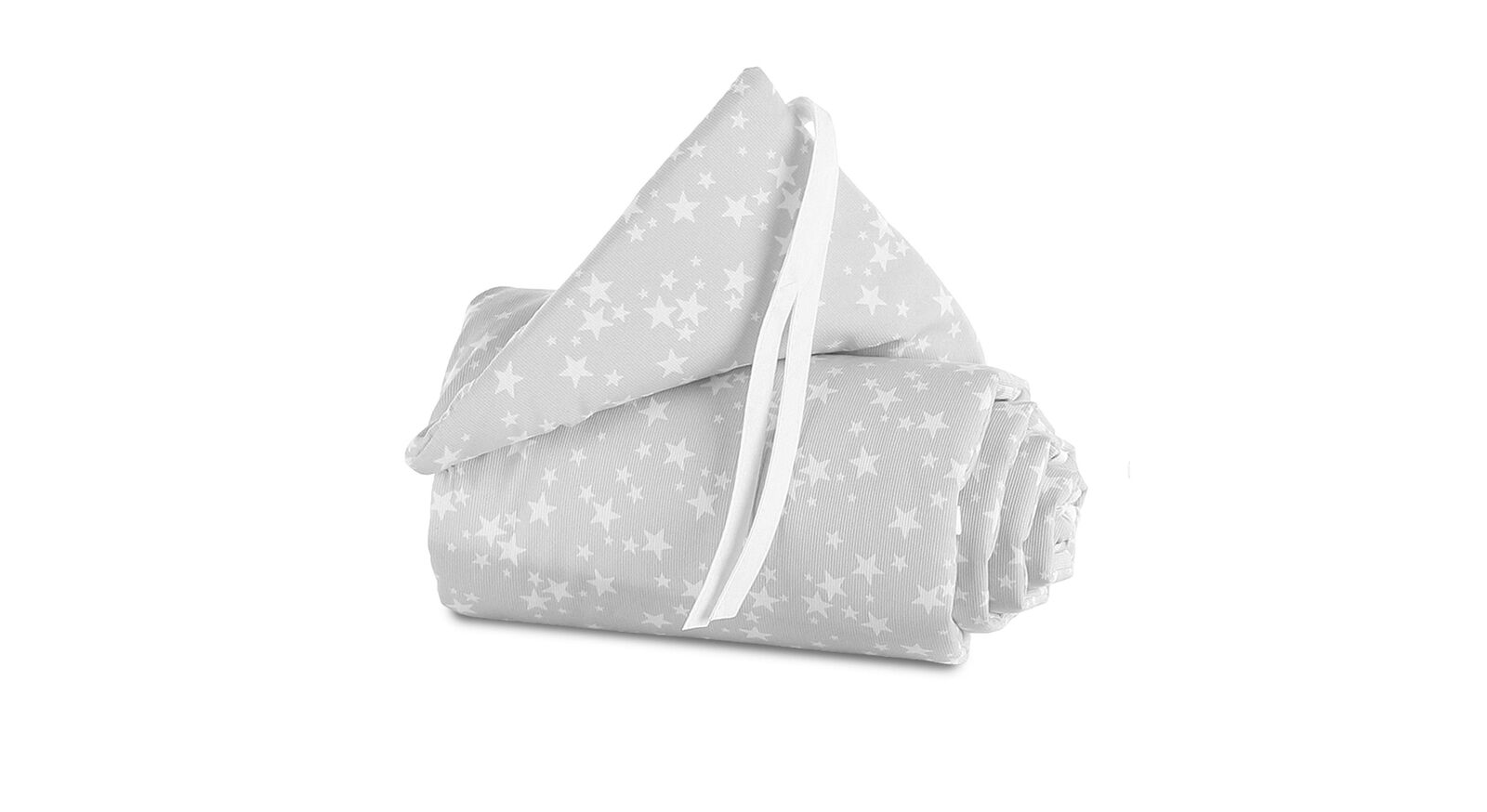 Himmel und Nestchen der Marke Babybay in Grau mit weißen Sternen