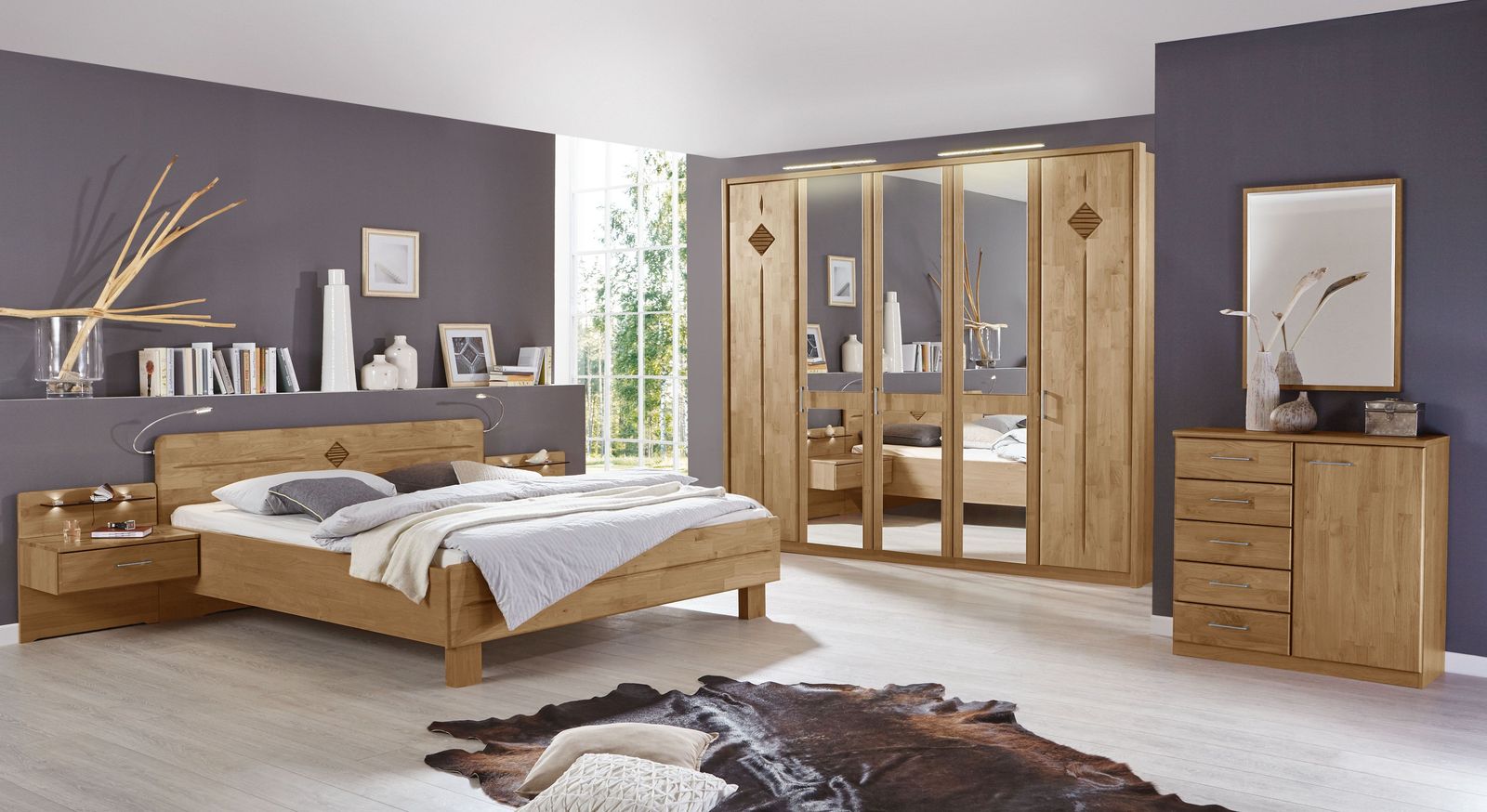 Schlafzimmer aus Massivholz günstig kaufen  BETTEN.de