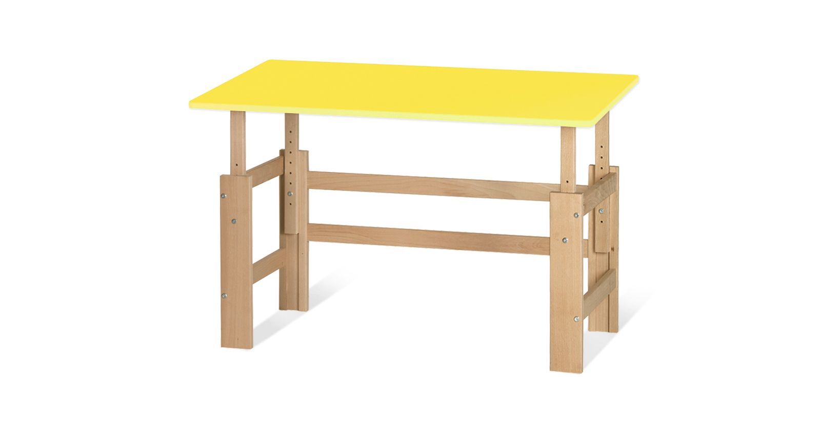 Schreibtisch Kids Town höhenverstellbar in der Farbe Gelb