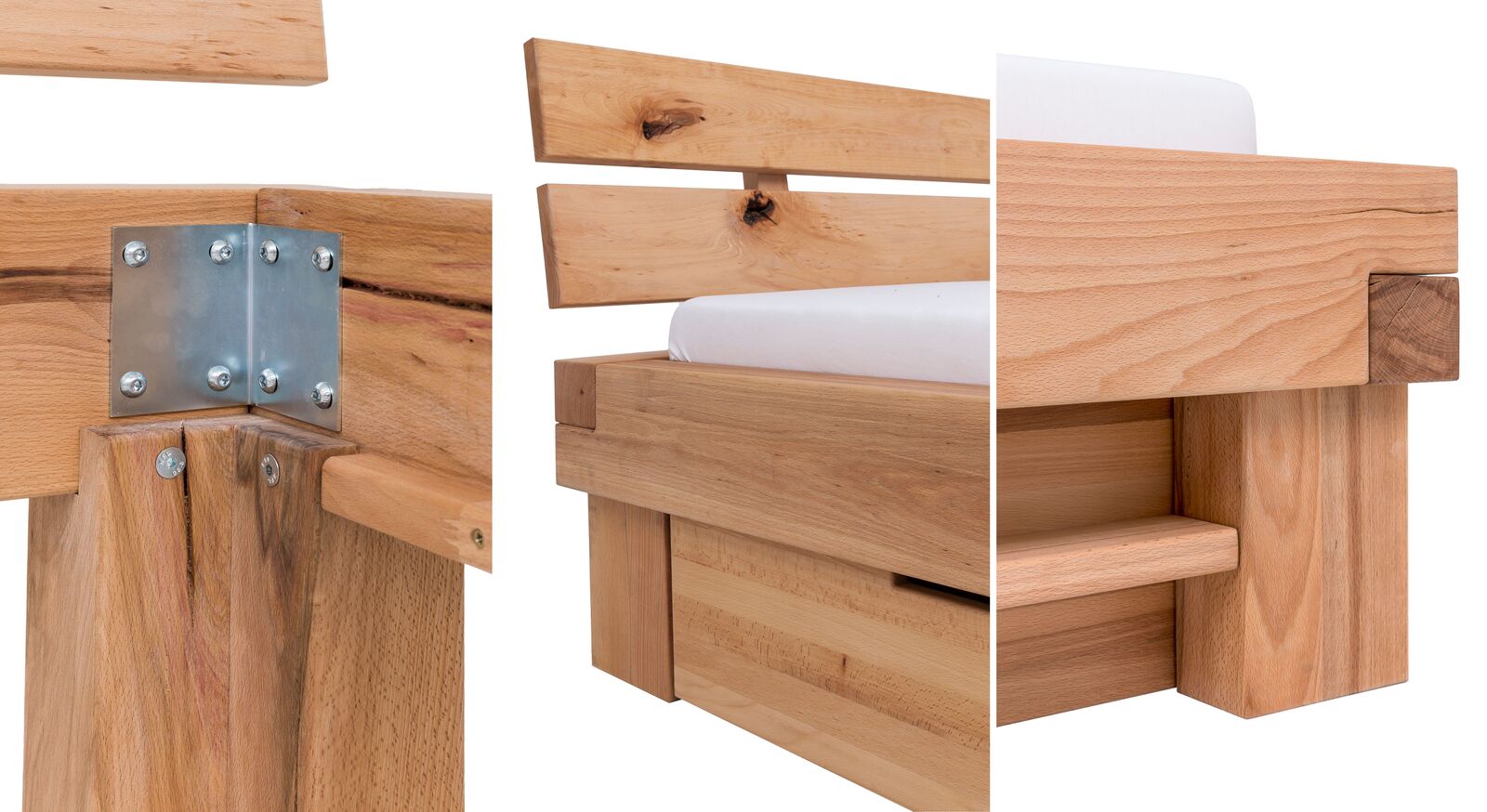 Hochwertiges Schubkasten-Bett Sowa aus Masssivholz