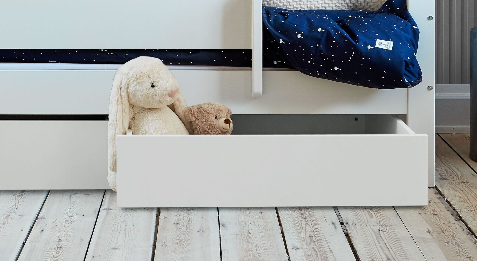 Schubkasten-Kinderbett Tacora mit praktischen Bettschubladen