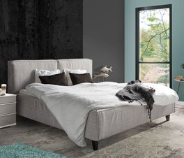 Modernes Bett Felsina mit robustem Stoffbezug