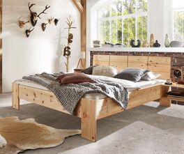 Zirbenholz-Bett Nudo im Landhausstil
