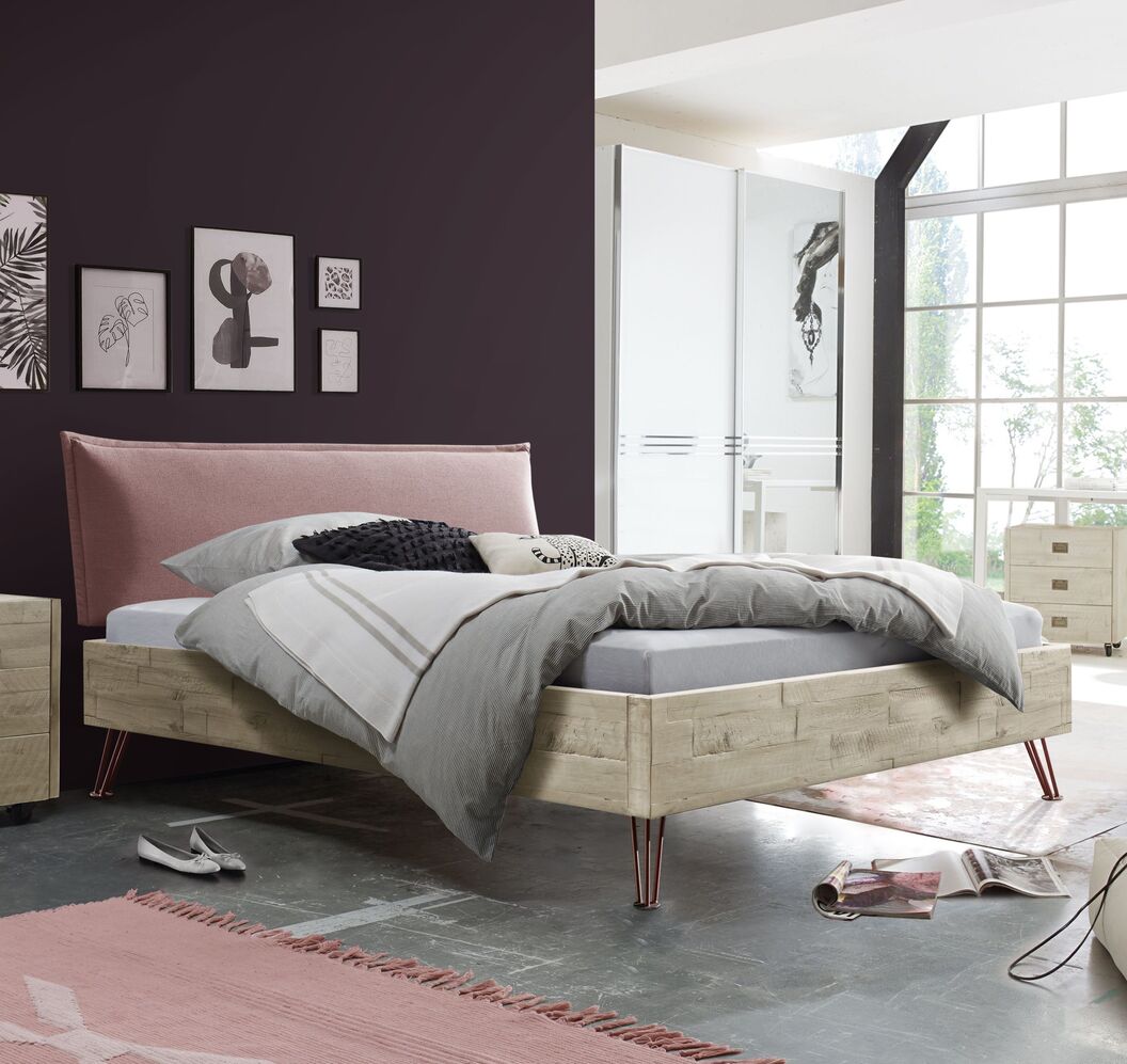 Modernes Bett Rosalba aus robustem Material