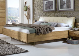 Bett Temir aus teilmassivem Holz