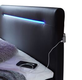 Bettkasten-Boxspringbett Xaya mit praktischen USB-Anschlüssen