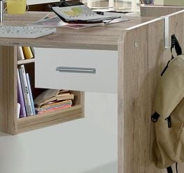 Höhenverstellbarer Schreibtisch Zagra mit praktischer Schublade