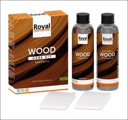 Praktisches Holzpflegeset zur Reinigung geölter Oberflächen