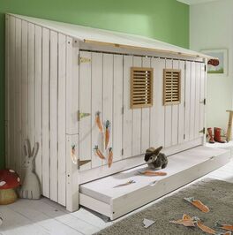 Hüttenbett Strandhaus mit kindgerechtem Design