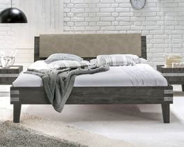 Bett Paraiso aus lackiertem Akazienholz in 160x200 cm