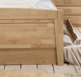 Komfort-Doppelbett Temara mit schicker Fußteil-Verblendung