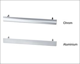 Übersicht der Kommodengriffe in Chrom und Aluminium