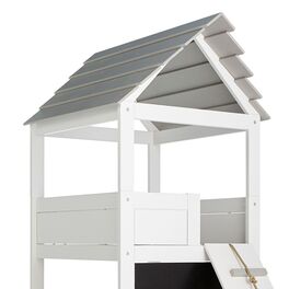 LIFETIME Kinderbett Play Tower mit grauer Spielmatratze