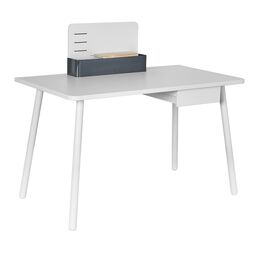LIFETIME Schreibtisch "Original" mit Schublade und Tischplatte wahlweise in weiß lackiert oder weiß lasiert