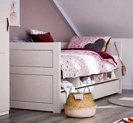 Modernes LIFETIME Stauraum-Sofabett Original für Kinderzimmer