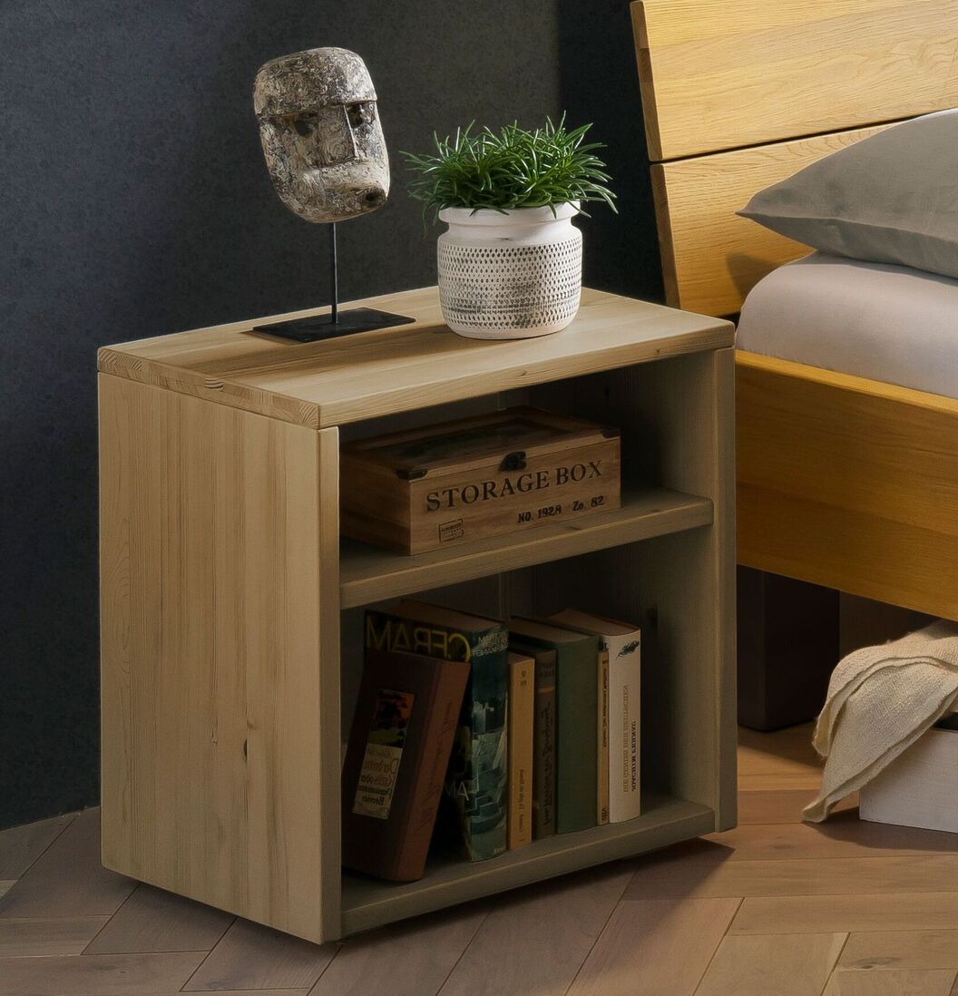 Nachttisch Hamar mit schlichtem Design aus Massivholz
