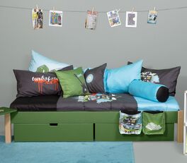 Schubkasten-Bett Kids Town Color in attraktiver Farbe Grün