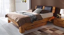 Komplettes Bett mit Boxspring-Einlegesystem