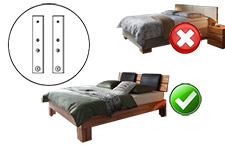 Kopfteilverlängerung für Boxspring-Einlegesystem