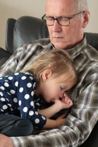 Daumen als Schlafhilfe für Babys / Kinder