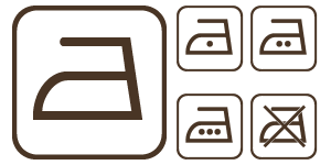 Pflegesymbole bügeln