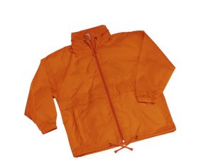 farbige Regenjacke