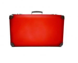 roter Koffer